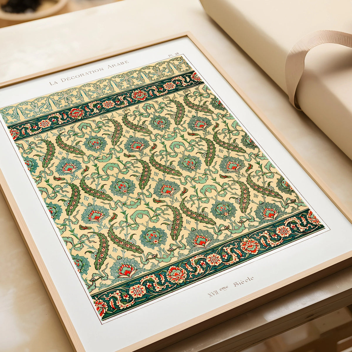 Vintage Arabian Pattern Print Set: Museum Quality Wall Art