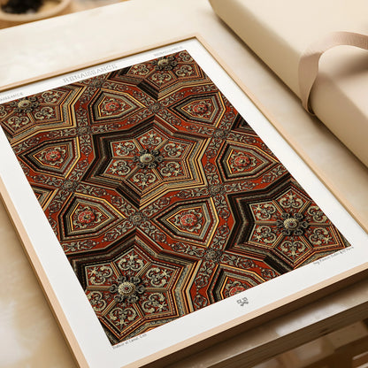 Vintage Arabian Pattern Print Set: Museum Quality Wall Art