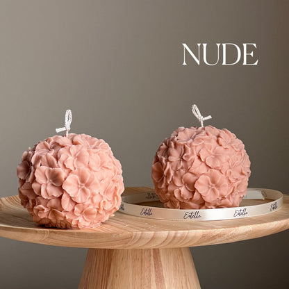 Hibiscus Flower Ball Candle | Decorative Soy Wax, Unscented