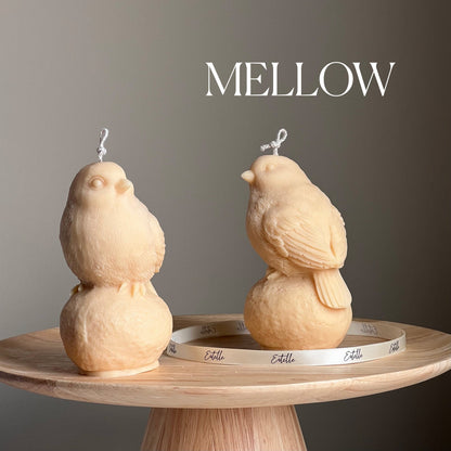 Handmade Bird Soy Wax Candle: Sculptural Home Decor Gift
