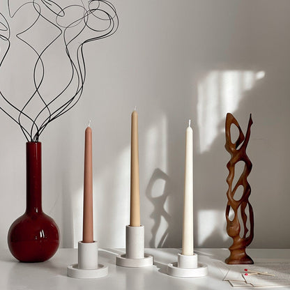 Bougie conique en cire de soja : Bougies classiques non parfumées en vrac, Décoration événementielle