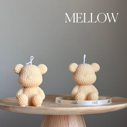 Bougie en cire de soja « Ours en peluche » | Décoration de chambre d'enfant, cadeau
