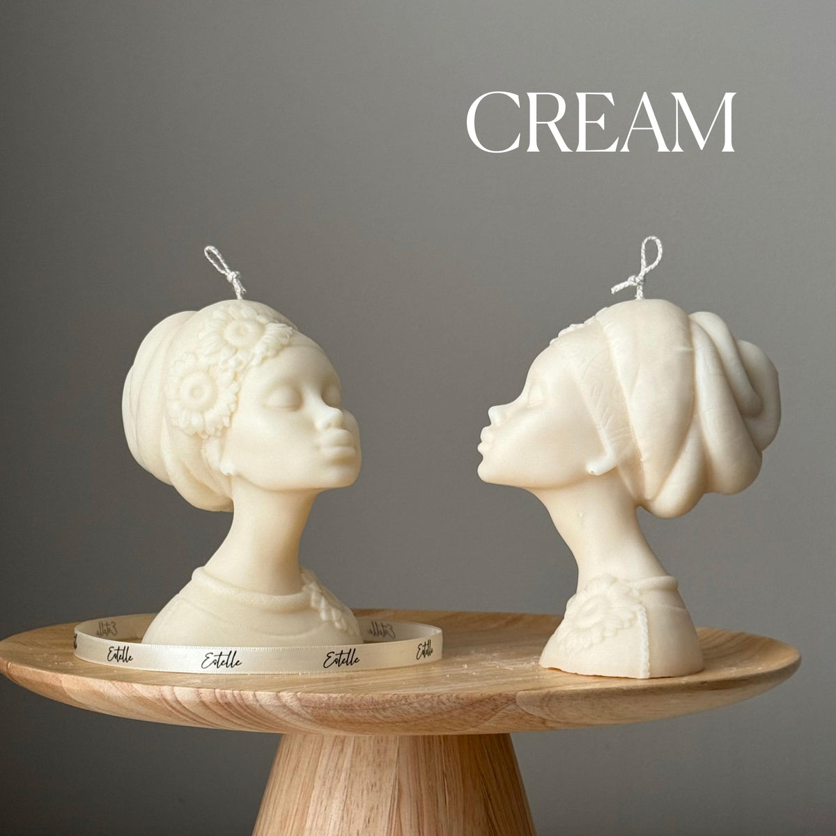 Bougie en cire de soja faite à la main, représentant une femme afro : Cadeau décoratif et sculptural pour la maison