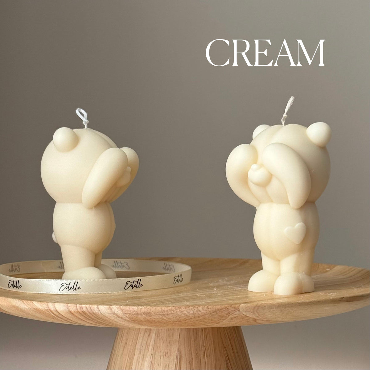 Bougie sculpturale en forme d'ours en soja : Décoration d'intérieur, Cadeau pour les amoureux des animaux