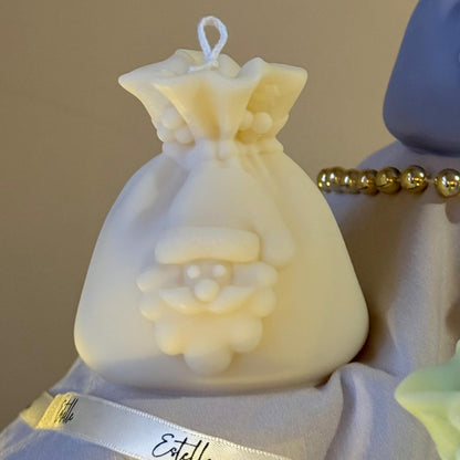 Santa Sack Soy Candle | Hand-Poured Christmas Decor