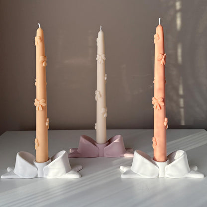 Bougeoir en jesmonite nœud papillon : Décor de table moderne