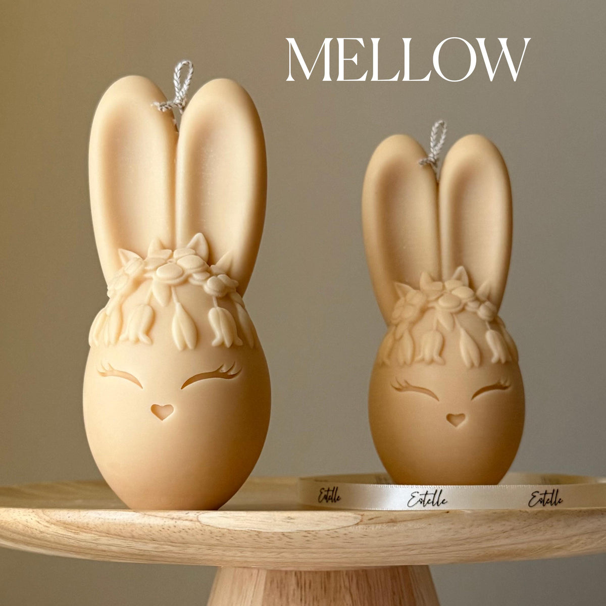 Egg Rabbit Soy Candle: Handmade Home Decor, New Home Gift