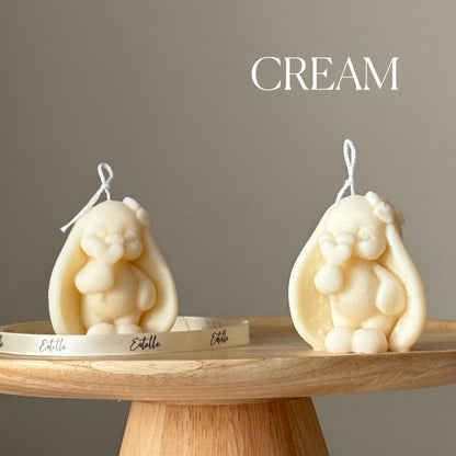 Tiny Bunny Soy Candle: Handmade Easter Decor