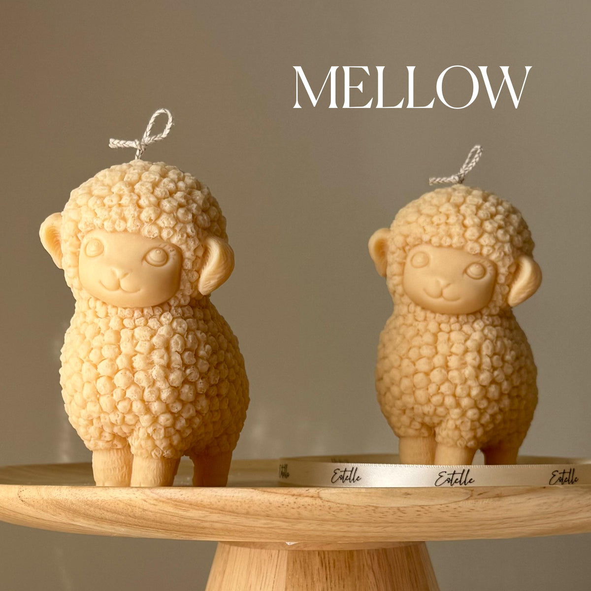 Handmade Sheep Soy Candle | Nursery Decor