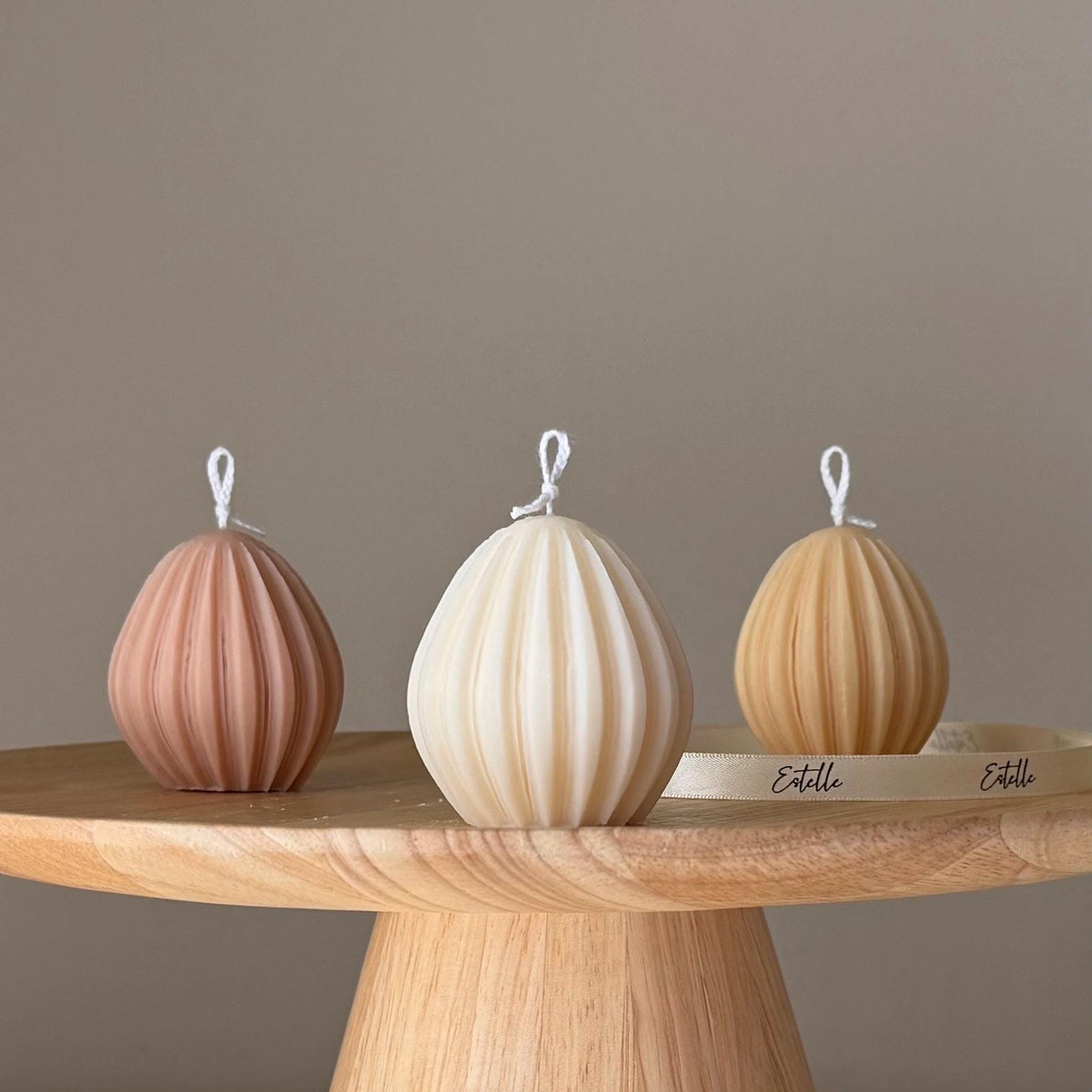 Easter Egg Soy Candle: Handmade Sculptural Home Decor