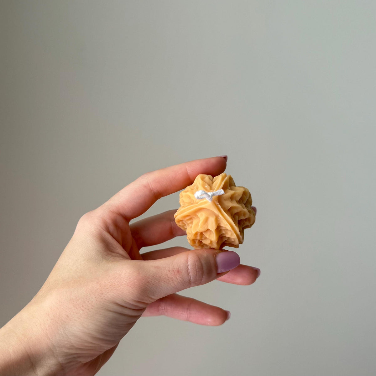Bougie en forme de noix | Bougie pilier en soja faite à la main, Décoration intérieure