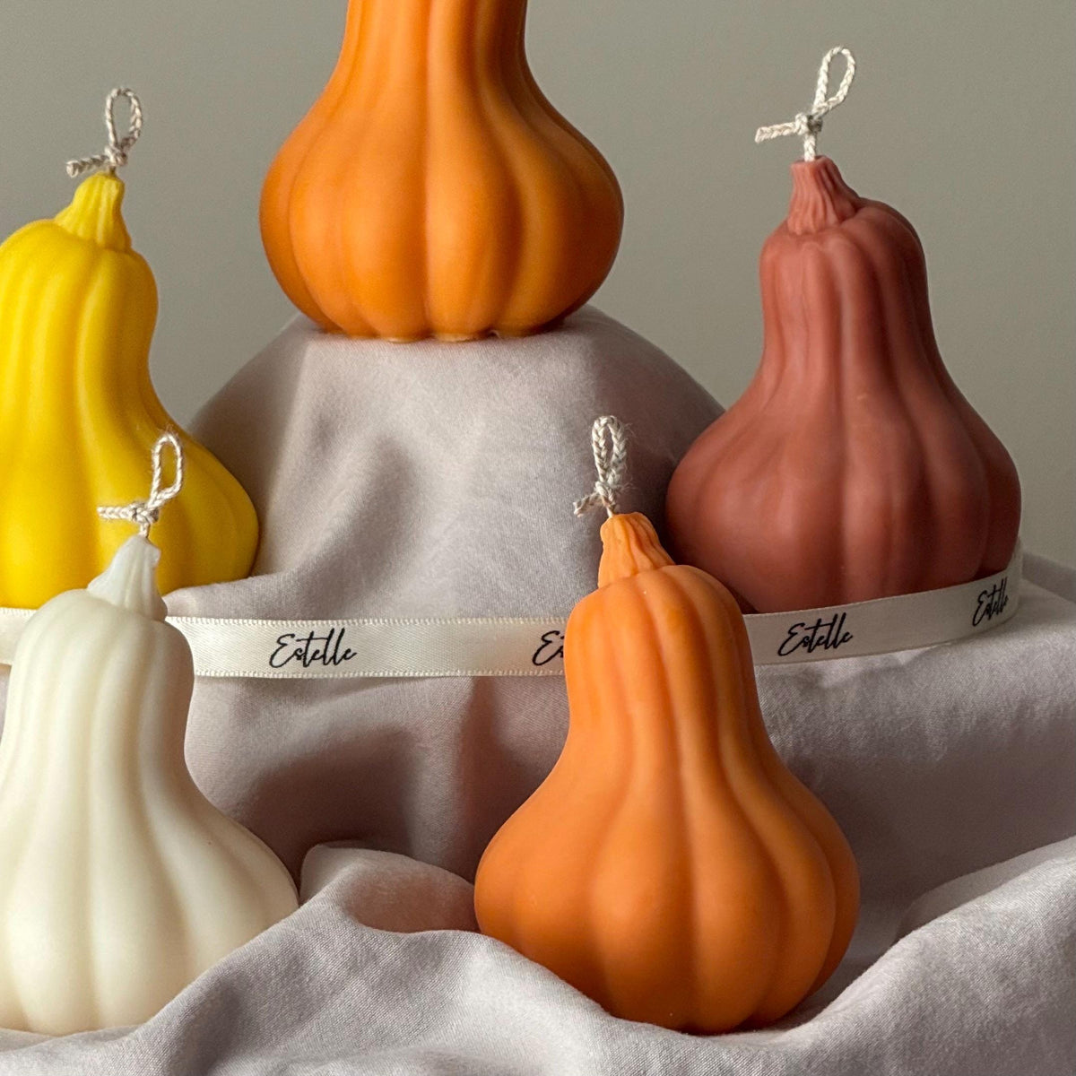 Bougie en cire de soja parfum citrouille : Décoration d'automne, cadeau d'automne
