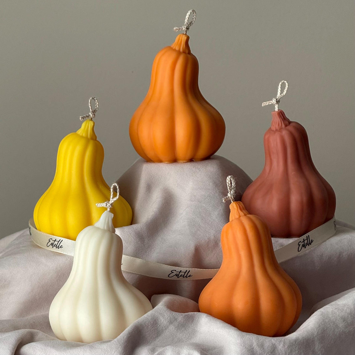 Bougie en cire de soja parfum citrouille : Décoration d'automne, cadeau d'automne