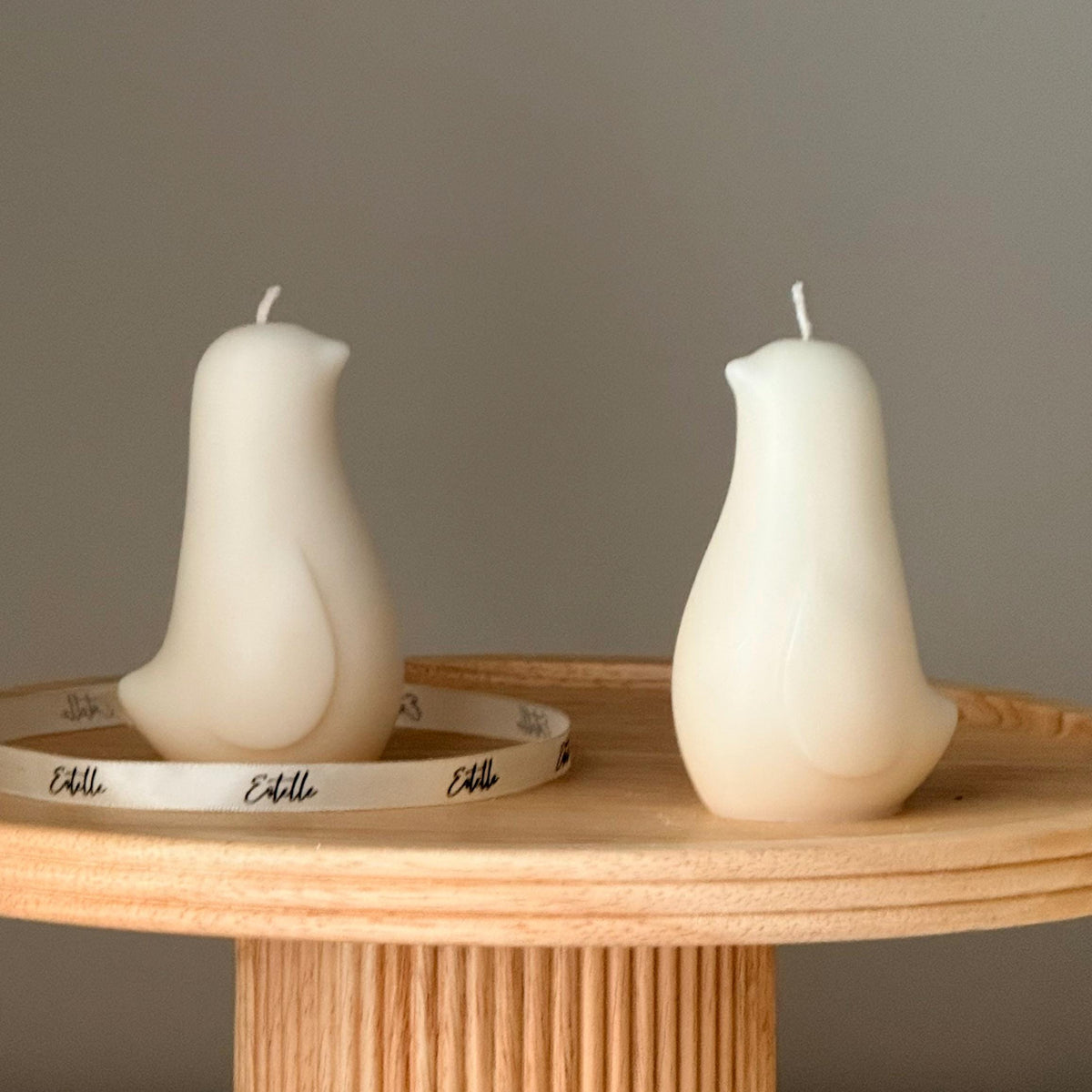 Bougie en Cire de Soja Oiseau | Décoration Maison Faite Main, Non Parfumée