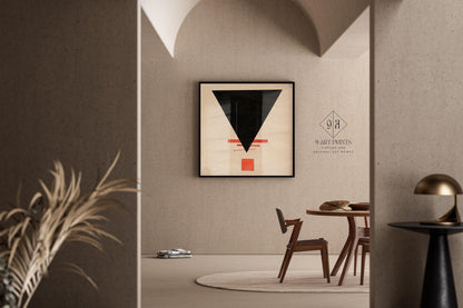 Ilya Chashnik Suprematism Art Print: Vintage Mid-Century Modern Abstract (Giclee)