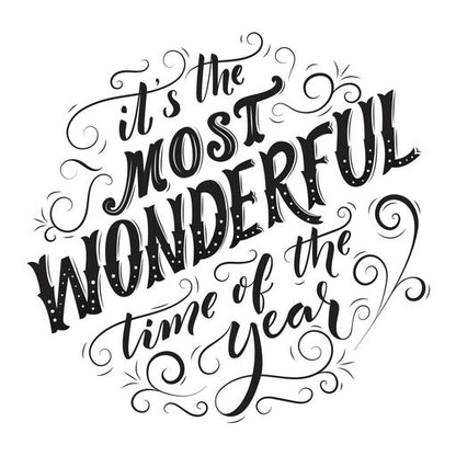 Plaque d'impression « Most Wonderful Time » de la collection BetterPress Christmas