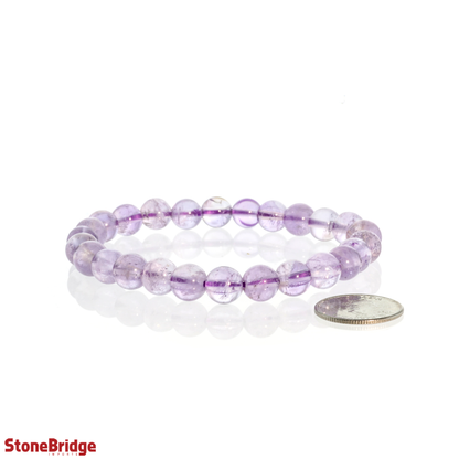 Amethyst Light Purple Round Bracelet - 8mm