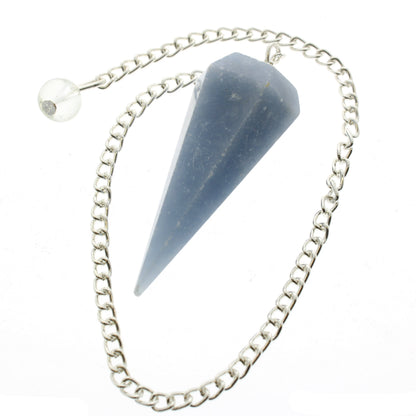 Angelite Pendulum 6 Facet & Bead - 3 Pack