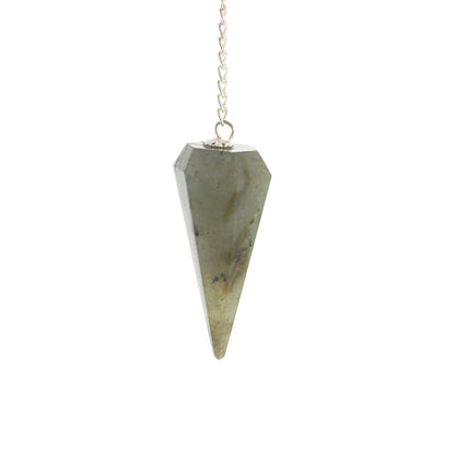 Labradorite Pendulum 6 Facet & Bead - 3 Pack
