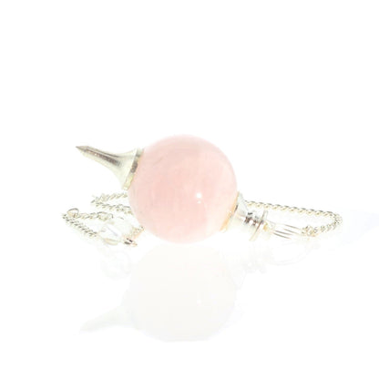 Rose Quartz Ball and Point Pendulum - 3 Pack