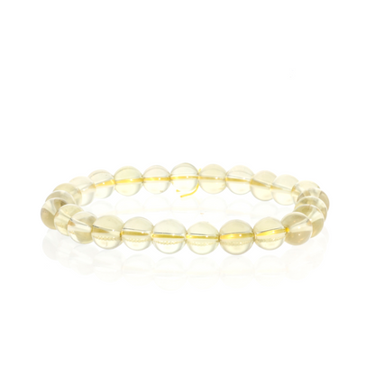 Lemon Quartz Round Bracelet - 8mm