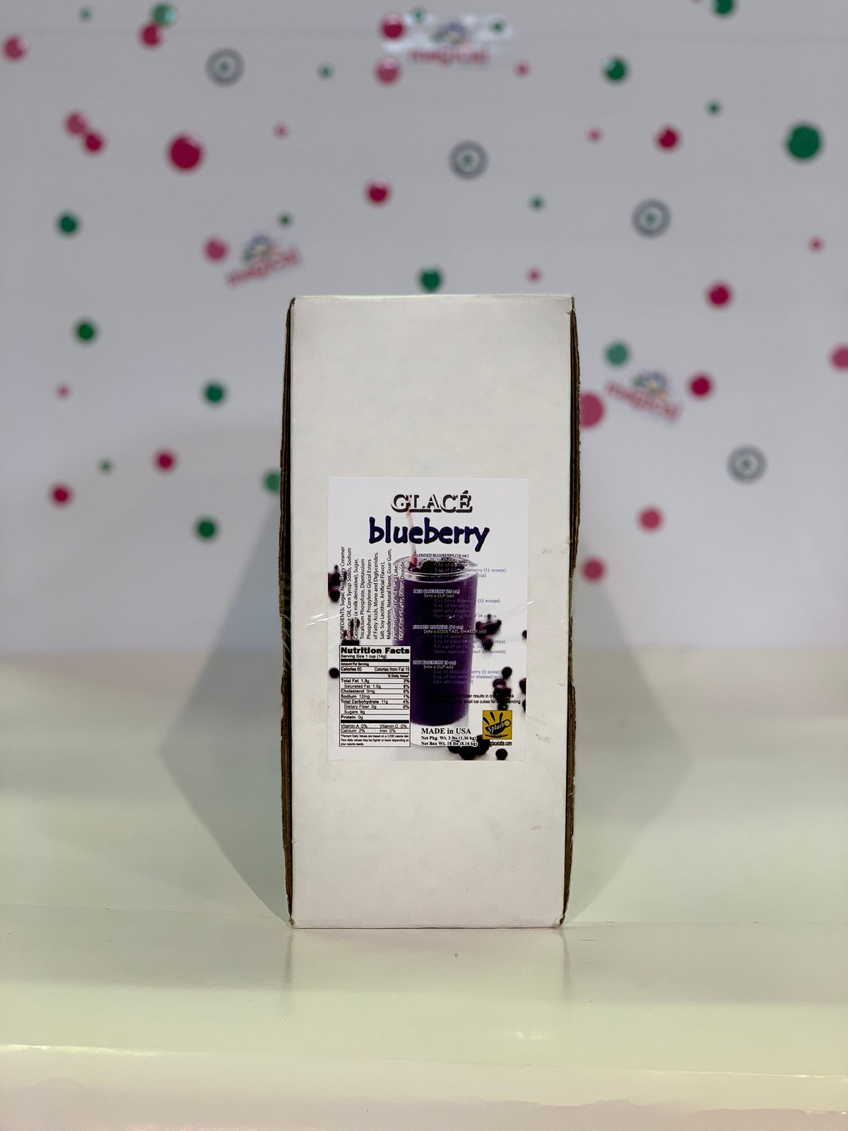 Blueberry 4 in 1 Mix for Bubble Tea, Smoothies, Lattes and Frappes, 3 lbs. Bag (Case 6 x 3 lbs. Bags)  - Multi-Use Powdered Beverage Mix - Ships Free Within Canada on Orders Above CAD $199