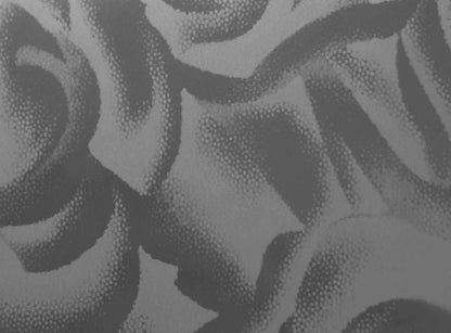 HTV artisanal, argent à motif de roses (Flex Foil)