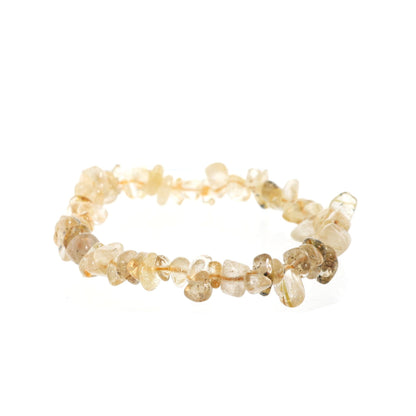 Rutilated Quartz Bead Bracelet