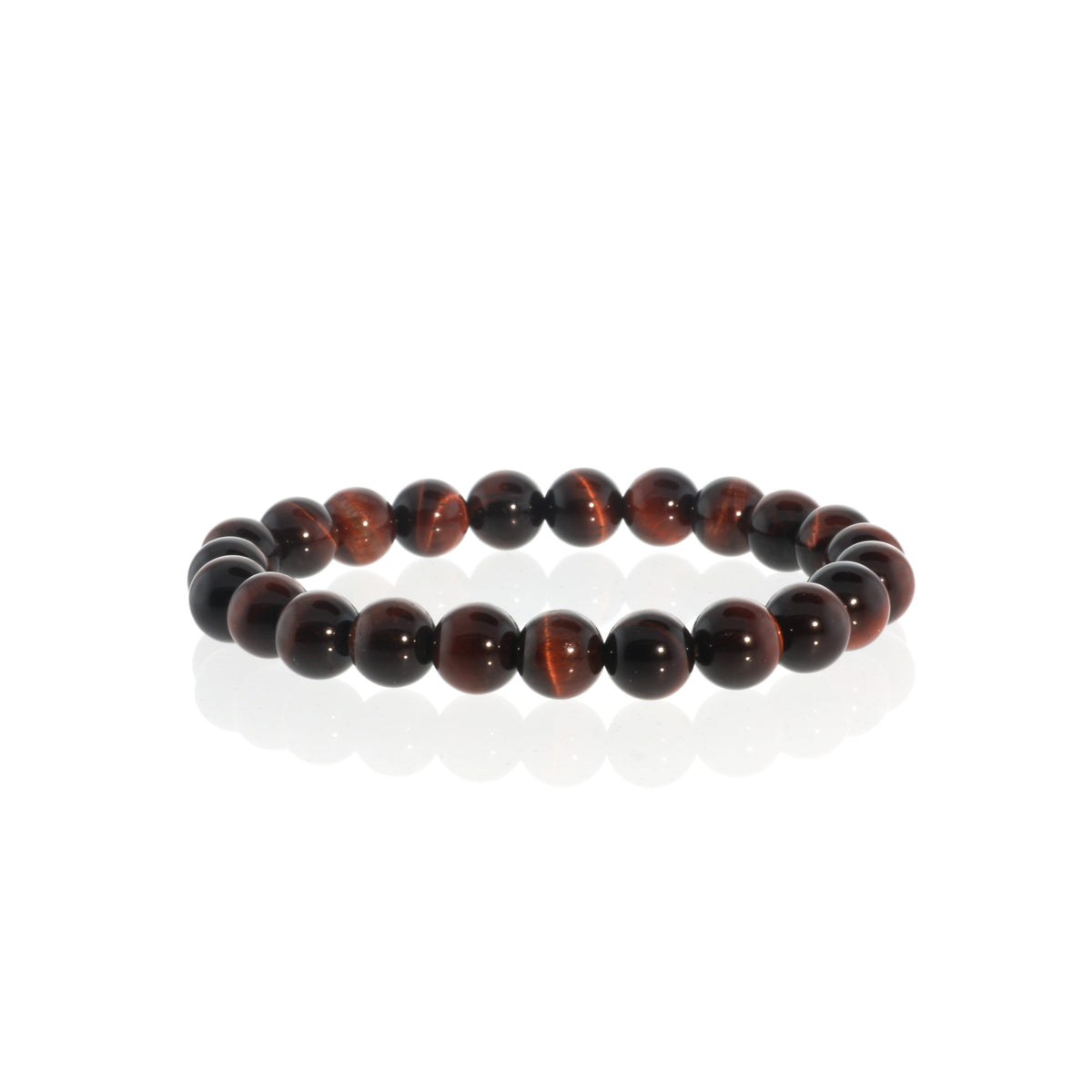 Tiger's Eye Red Bead Bracelet
