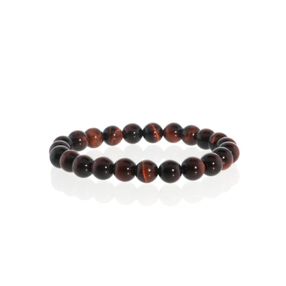 Tiger's Eye Red Bead Bracelet