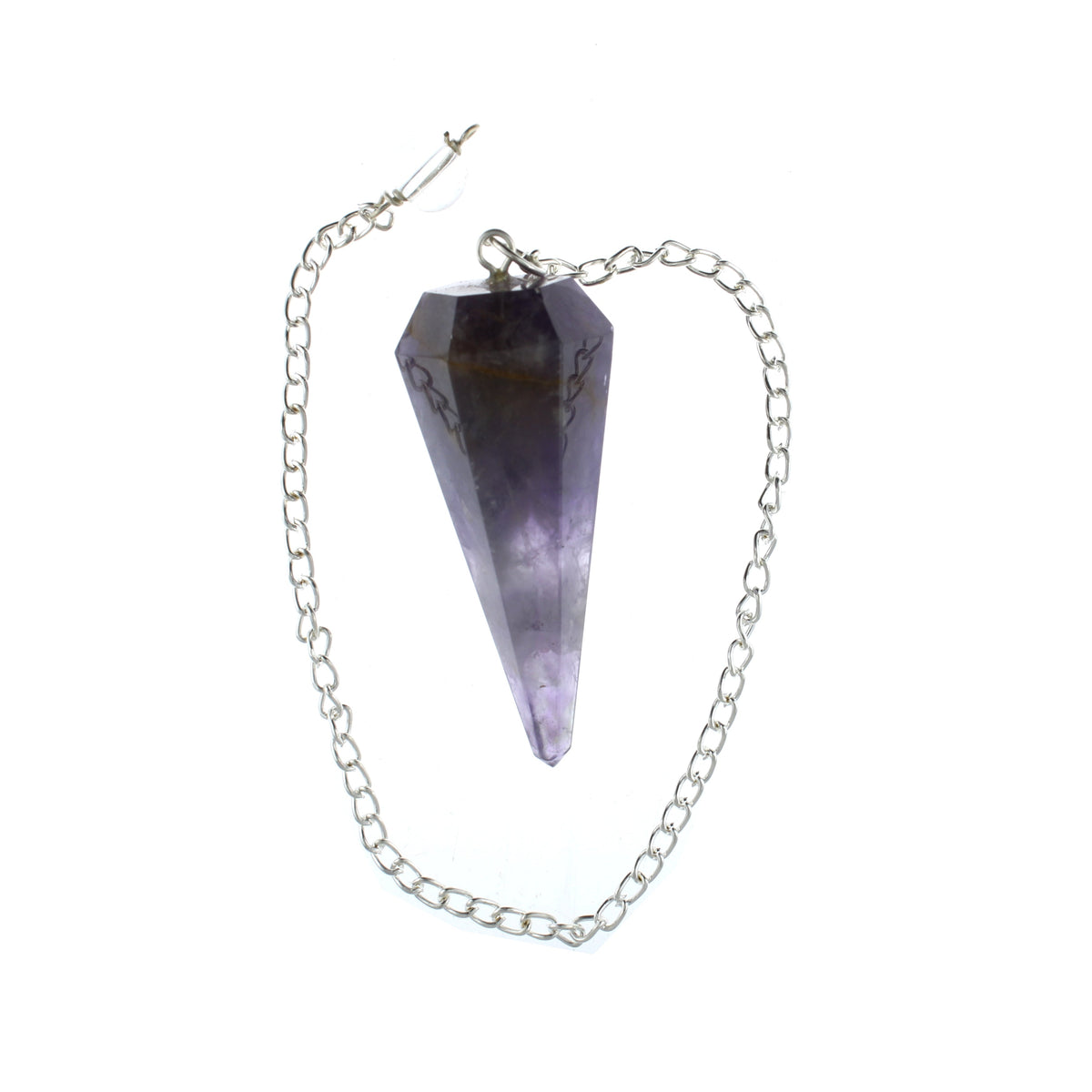 Amethyst Pendulum 6 Facet & Bead - 3 Pack