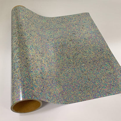 Vinyle thermocollant à bulles arc-en-ciel (Flex Foil)