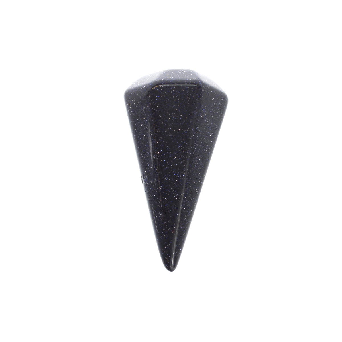 Blue Goldstone Pendulum 6 Facet & Bead - 3 Pack (Synthetic)