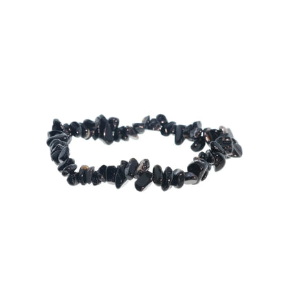 Agate Black Chip Bracelet (Enhanced)