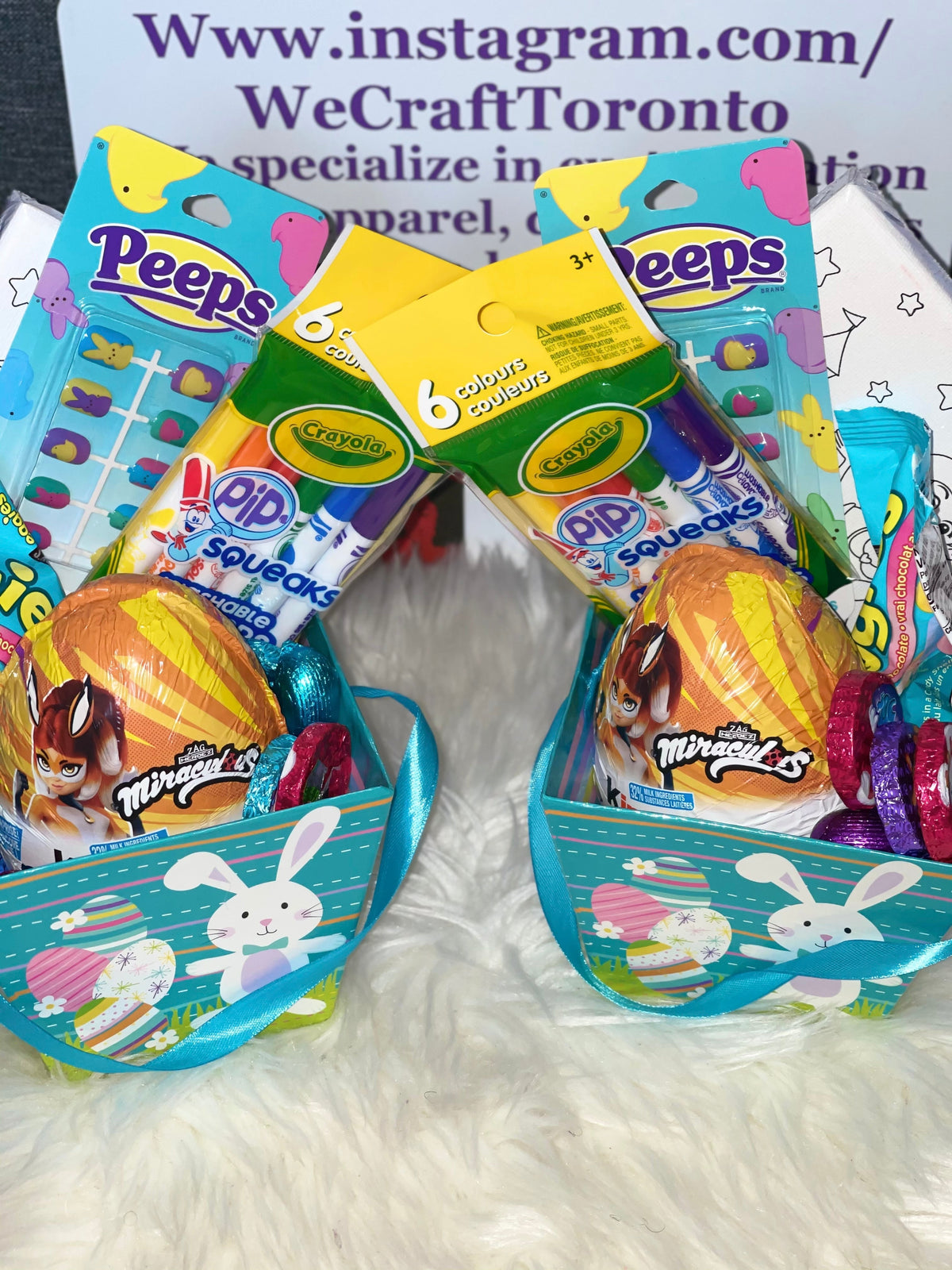 Paniers cadeaux de Noël - Coffrets personnalisés avec jouets, bonbons et toiles à colorier