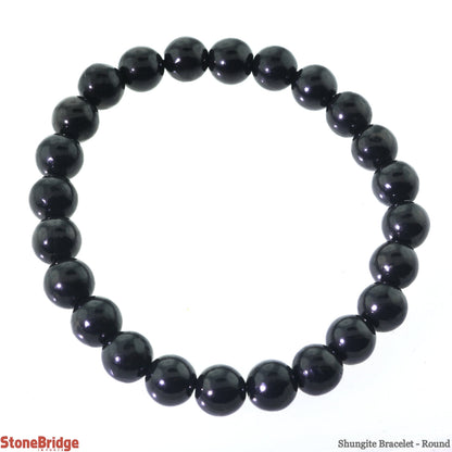 Shungite Bracelet Round - 10mm