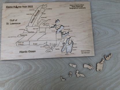 Casse-tête de la carte de Terre-Neuve