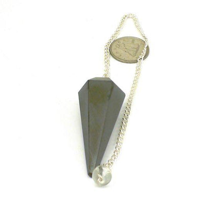 Hematite Pendulum 6 Facet & Bead - 3 Pack