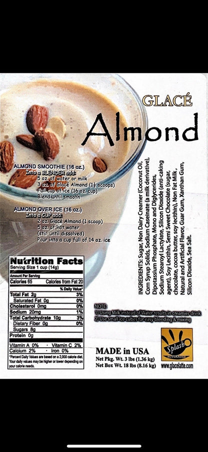 Almond 4 in 1 Bubble Tea / Latte and Frappe Mix  - Multi-Use Powdered Beverage Mix - Ships Free Within Canada on Orders Above CAD $199