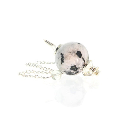 Rainbow Moonstone Ball and Point Pendulum - 3 Pack