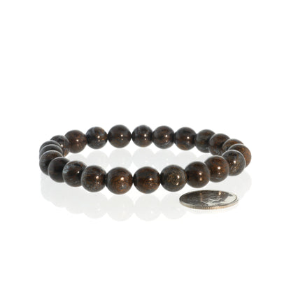Bronzite Round Bracelet - 8mm