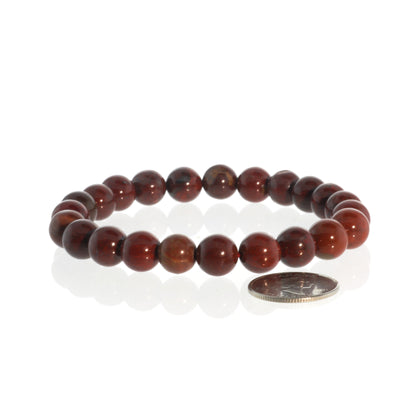 Brecciated Jasper Round Bracelet - 8mm