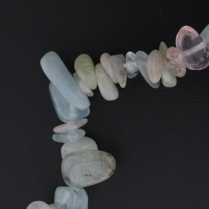 Aquamarine Morganite Bead Bracelet