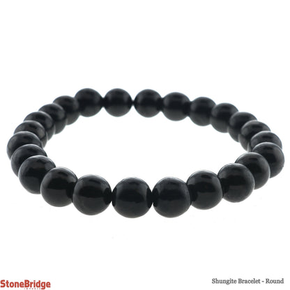 Shungite Bracelet Round - 10mm