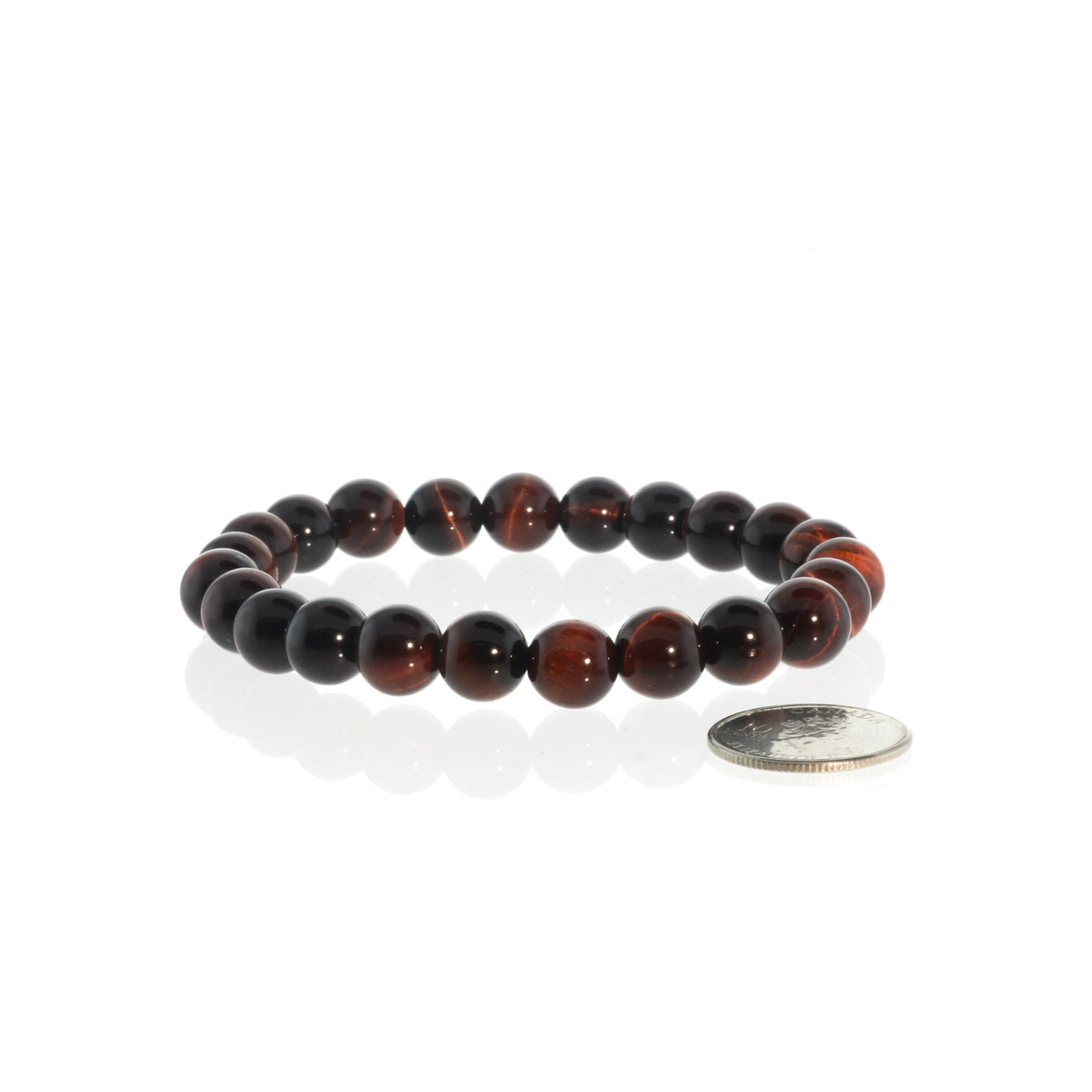 Tiger's Eye Red Bead Bracelet