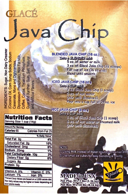 Mélange 4 en 1 pour thé aux perles/Latte et Frappé saveur Java Chip - Livraison gratuite au Canada pour les commandes de plus de 199 CAD