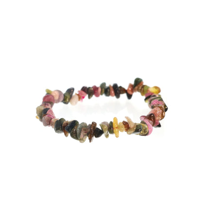 Multi Colour Tourmaline Chip Bracelet