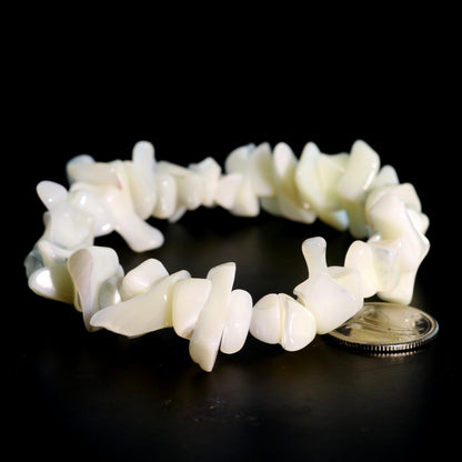 Mother of Pearl Chip Bracelet