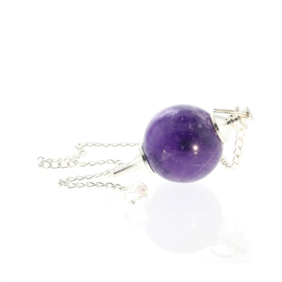 Amethyst Ball and Point Pendulum - 3 Pack