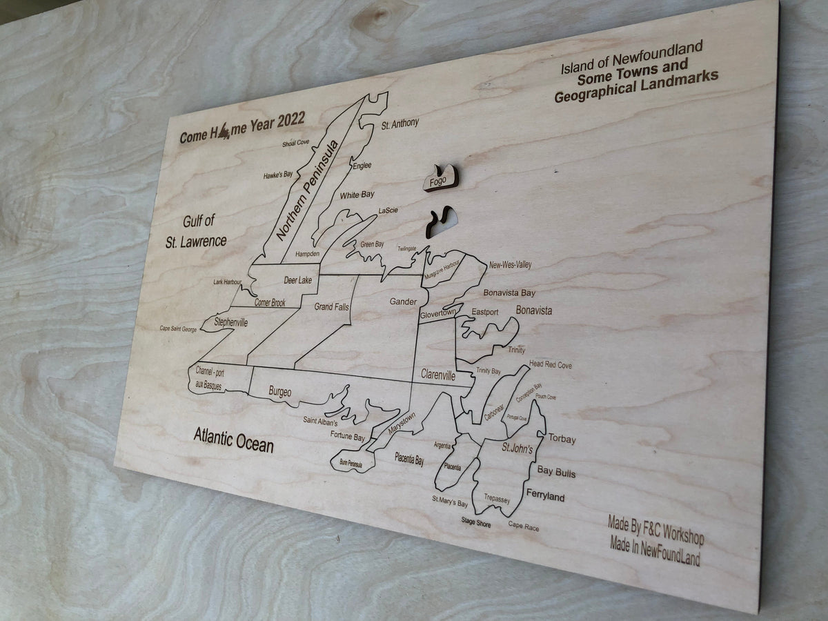 Casse-tête de la carte de Terre-Neuve